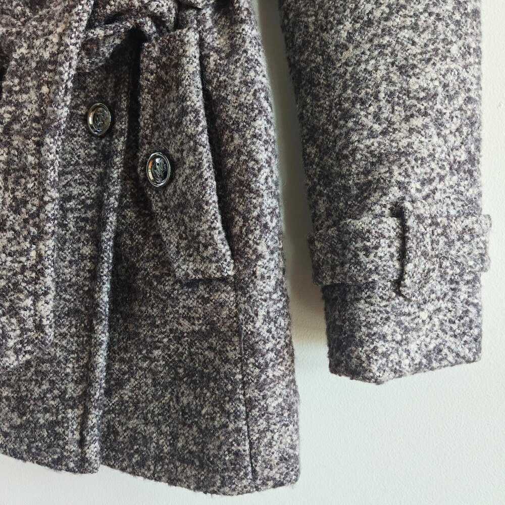 CALVIN KLEIN Tweed Trench Coat - Picture 6 of 11